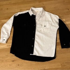 Elan Designer Two-Tone Black and White Men's Jacket